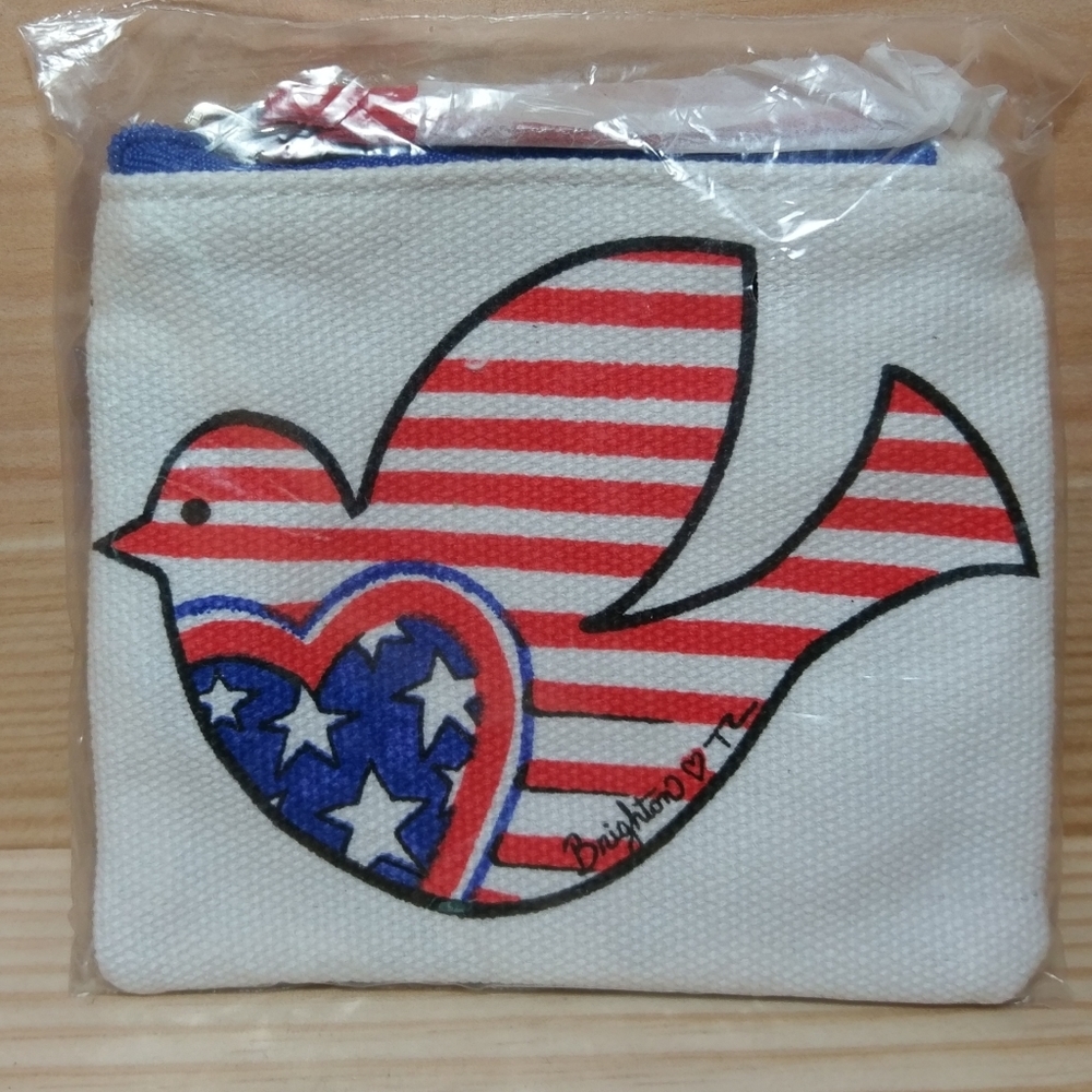 Brighton Show Your Stripes Mini Pouch- red white b